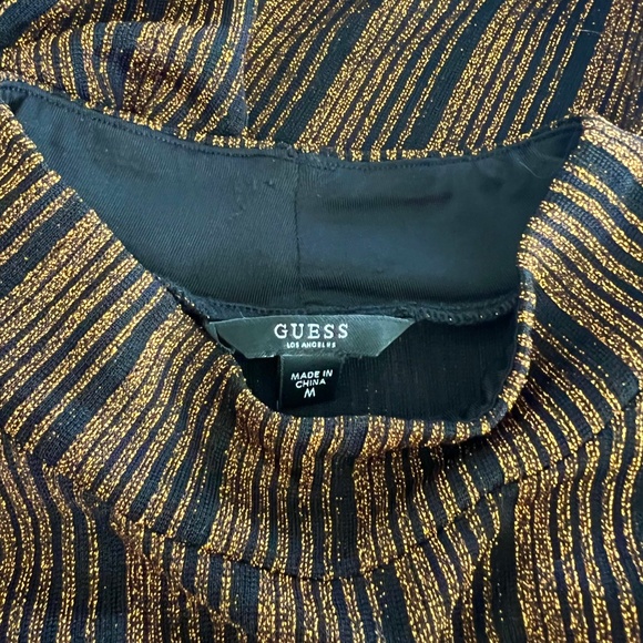 Guess Simmery Striped Long Sleeve Mock Turtleneck - Picture 5 of 6